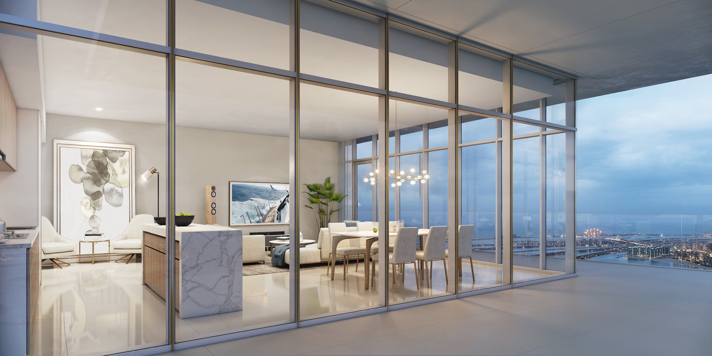 rent 2 bedroom apartment Emaar Beachfront Dubai